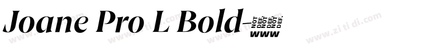 Joane Pro L Bold字体转换